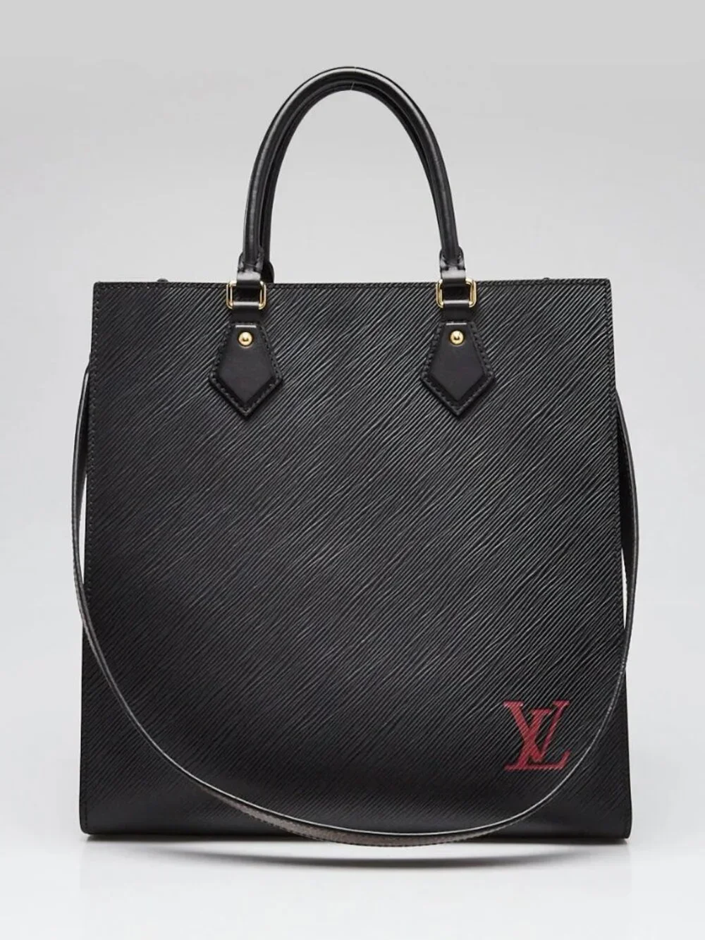 Louis Vuitton Black Epi Leather Sac Plat PM Bag